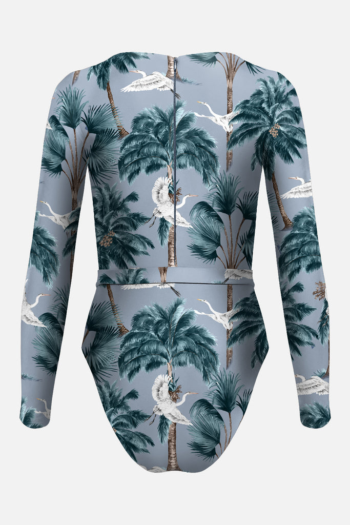 The Bateau Silhouette - Horizon Blue Heron Print