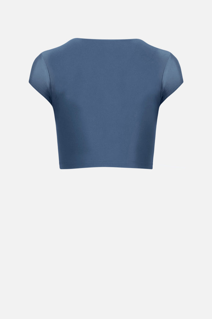 The Crop Cap Silhouette - Horizon Blue