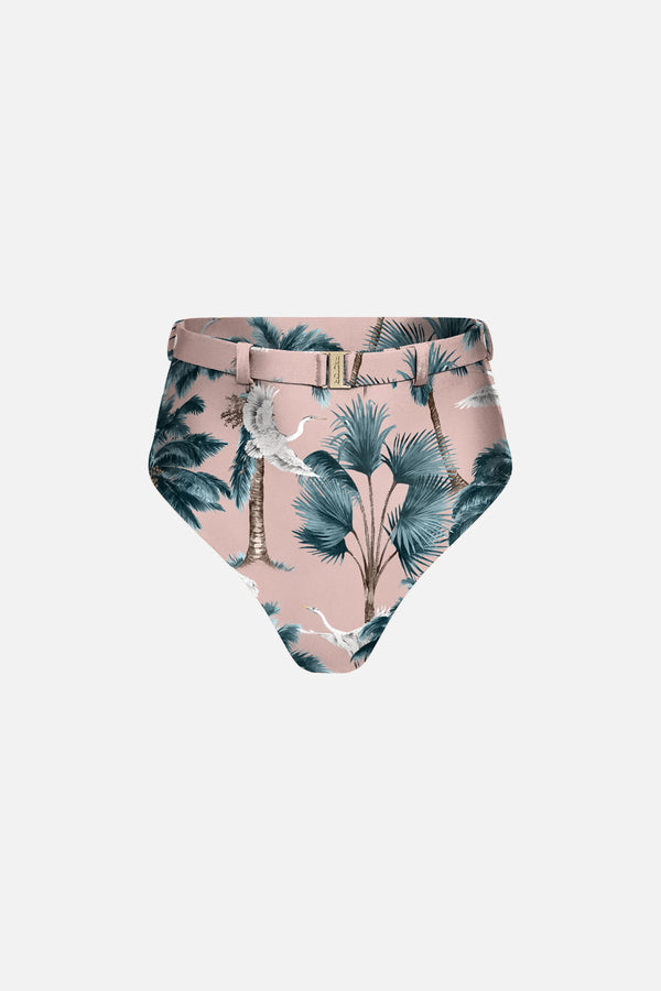 The High Waist Silhouette - Pink Sand Heron Print