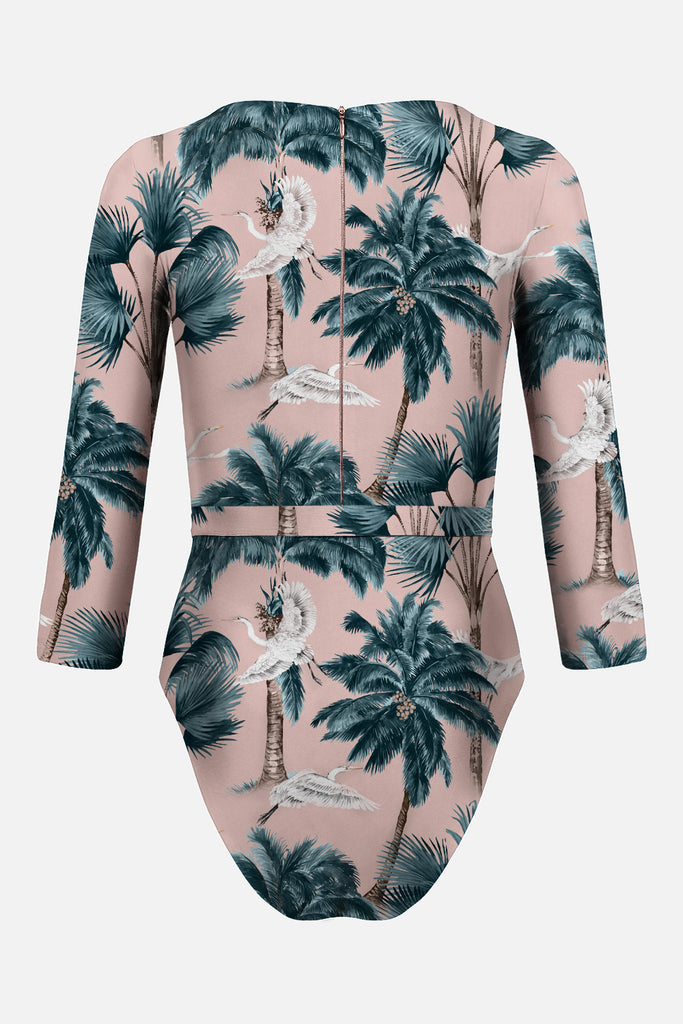 The Square Silhouette - Pink Sand Heron Print