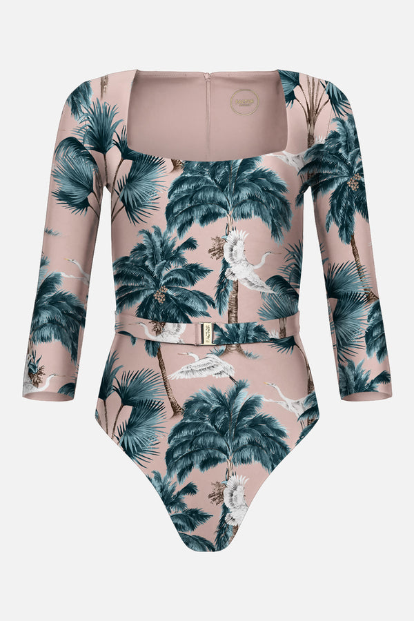 The Square Silhouette - Pink Sand Heron Print